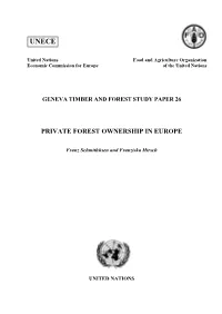 Private Forest Ownership in Europe