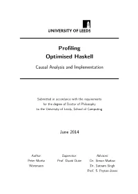 Profiling Optimised Haskell