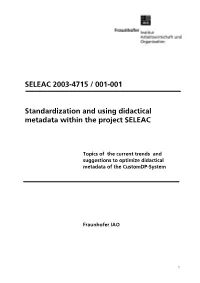 SELEAC 2003-4715 / 001-001 Standardization and Using Didactical