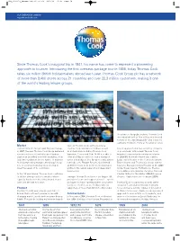 Since Thomas Cook's Inaugural Trip in 1841, His Name Has Come To