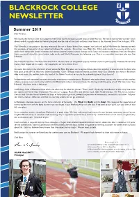 Summer 2019 Newsletter