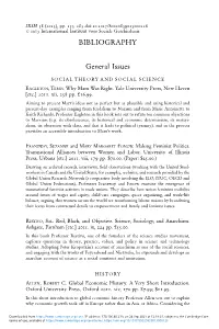 BIBLIOGRAPHY General Issues