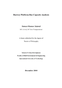 Busway Platform Bus Capacity Analysis