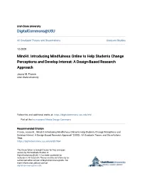 Mind-It. Introducing Mindfulness Online to Help Students Change Perceptions and Develop Interest: a Design-Based Research Approach
