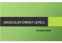 Molecular Energy Levels
