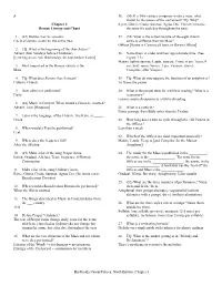 (1) Western Culture Has Roots in Ancient and ___
