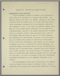 Chapter Vii. Mess Hall and Feeding Problems