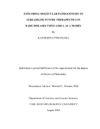 Exploring Molecular Pathogenesis To