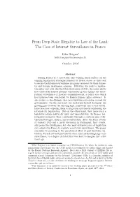 From Deep State Illegality to Law of the Land: the Case of Internet Surveillance in France