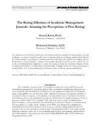 Attuning the Perceptions of Peer Rating