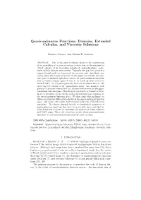 Quasicontinuous Functions, Domains, Extended Calculus, and Viscosity Solutions