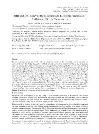 Sio2)N and (Geo2)N Nanoclusters