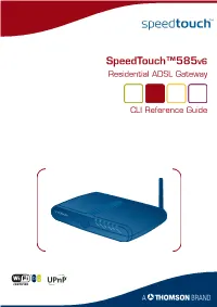 Speedtouch™585V6 Residential ADSL Gateway