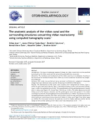 The Anatomic Analysis of the Vidian Canal and the Surrounding