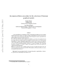 An Empirical Bayes Procedure for the Selection of Gaussian Graphical Models