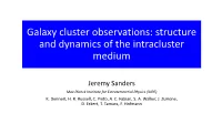 Galaxy Clusters Observations