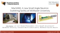 Neutron Diffraction at the Mcmaster Nuclear Reactor