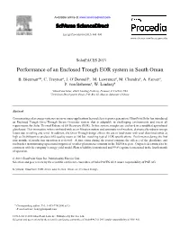 Performance of an Enclosed Trough EOR System in South Oman