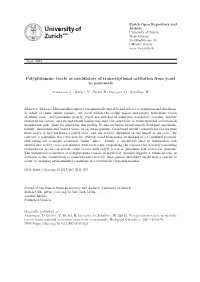 Polyglutamine Tracts As Modulators of Transcriptional Activation from Yeast to Mammals