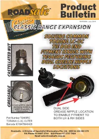 RAP509A - July 2018 Classic Range Expansion Solving Common Torana LC-UC