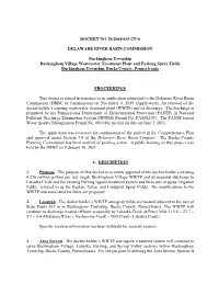 STP & IWTP Docket