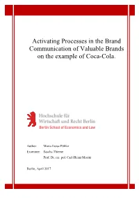 Activating Processes in the Brand Communication of Valuable Brands on the Example of Coca-Cola