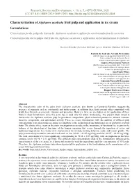 Characterization of Aiphanes Aculeata Fruit Pulp and Application in Ice
