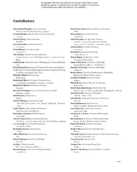 Contributors