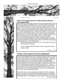 Hunter Farm Gathering Place Project Moving Towards Late August Build