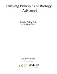 Unifying Principles of Biology - Advanced
