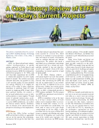 A Case History Review of ETFE on Today's Current Projects