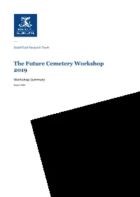 Future Cemetery Workshop Summary