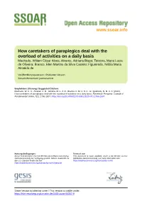 How Caretakers of Paraplegics Deal with the Overload of Activities on A