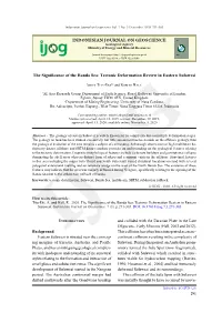 INDONESIAN JOURNAL on GEOSCIENCE the Significance Of