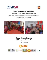 Of the SHOUHARDO III Program