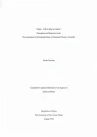 Perception and Response in the Documentation of Aboriginal Music in Nineteenth Century Austra1ia