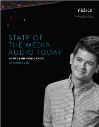 State of the Media: Audio Today a Focus on Public Radio December 2014