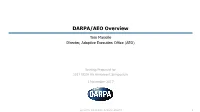DARPA AEO Overview