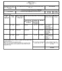 FORM 11A Designated Location Identity