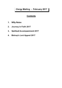 MAILING CONTENTS PAGE.Pub