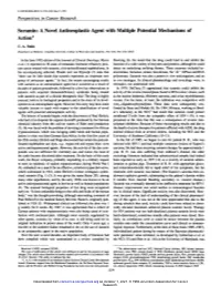 Suramin: a Novel Antineoplastic Agent with Multiple Potential Mechanisms of Action1