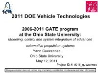 2006-2011 GATE Program at the Ohio State University