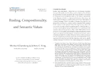 Binding, Compositionality, and Semantic Values