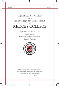 Commencement Program 2007.Pdf