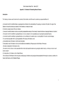 March 2013 1 Appendix 3.1: Schedule Of