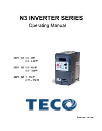 N3 Operating Manual