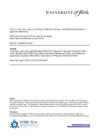 Symmetry, Reference Frames, and Relational Quantities in Quantum Mechanics
