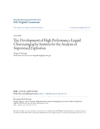 The Development of High Performance Liquid