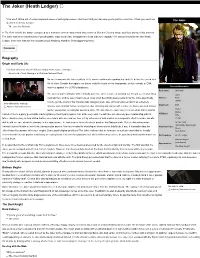 The Joker (Heath Ledger)