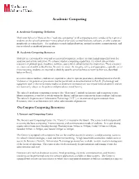 Academic Computing